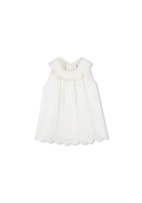 Abito Bianco Con Bloomer CHLOÉ KIDS | C20406117